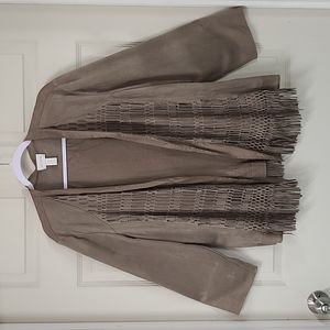 Chico's faux suede jacket